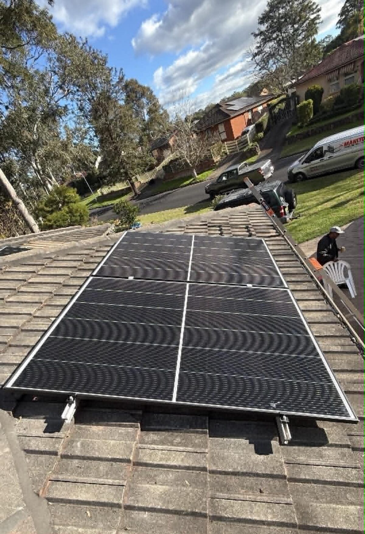 Solar panels installed on a home roof in Sydney by NovaVolt Energy